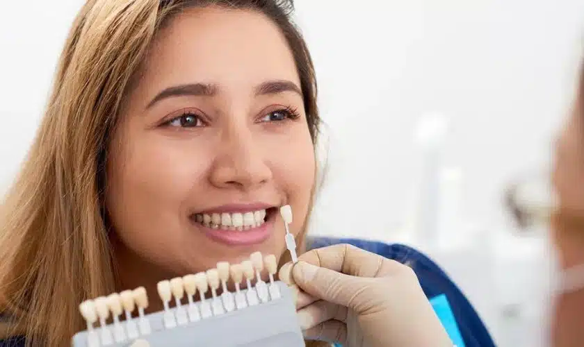 "Patient visits at iO Dentistry, Carrollton, TX, for Veneers Treatment."